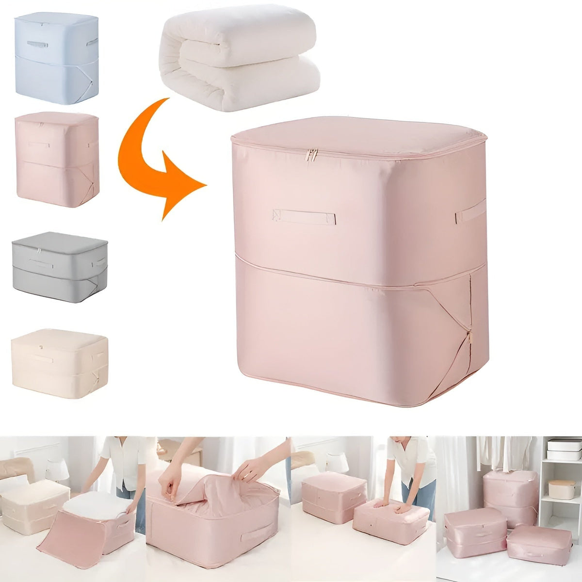 Space-Saving Storage Solution for Clothes and Bedding