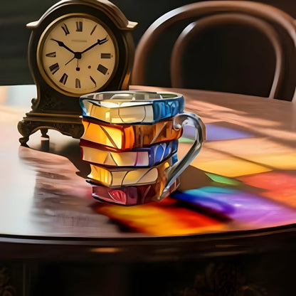 Artisan Mug with 3D Book Design | Ideal for Beverage Lovers