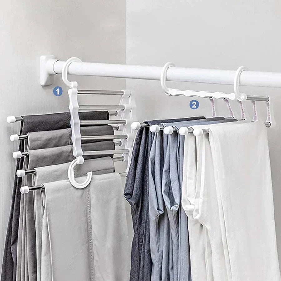 Compact Clothing Organizer | Efficient Space Solution | Foldable Multi-Hanger