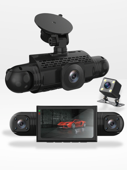 Car Dash Camera with 360° View and Video Recording Feature