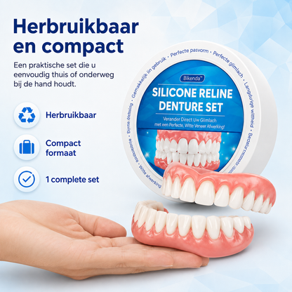Instant Tooth Replacement Snap-On Dentures with Custom Fit Kit
