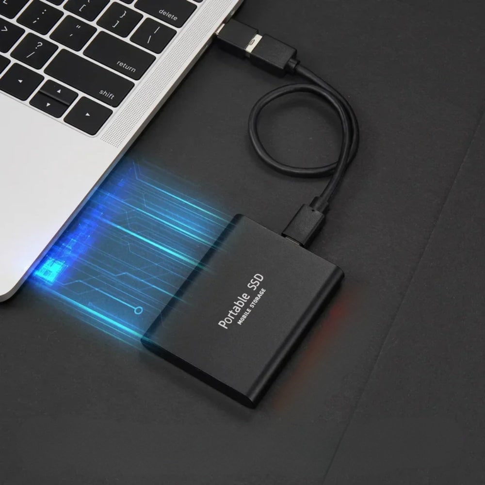 Compact Portable SSD with USB-C for Effortless Storage