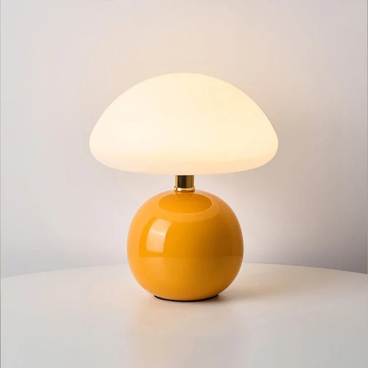Chic Retro Mushroom-Inspired Table Light with Customizable Warmth