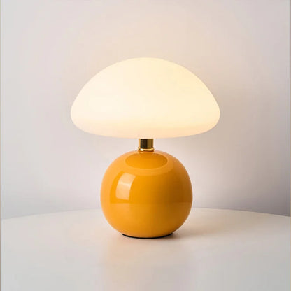 Chic Retro Mushroom-Inspired Table Light with Customizable Warmth