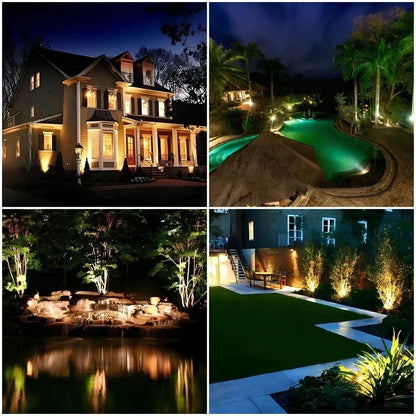 Versatile Solar-Powered LED Garden Spotlight for Outdoor Spaces
