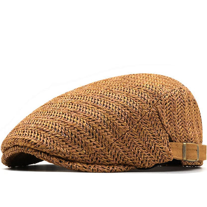 Stylish Breathable Straw Cap with Adjustable Fit for Summer Fun