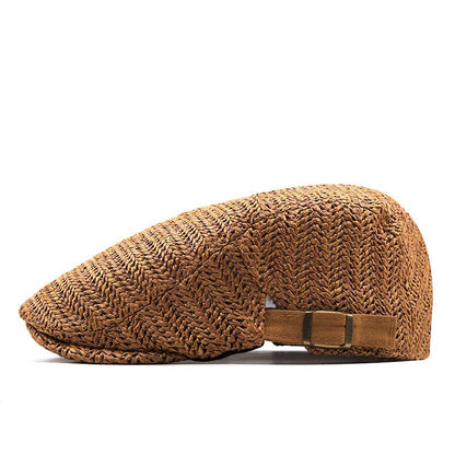 Stylish Breathable Straw Cap with Adjustable Fit for Summer Fun