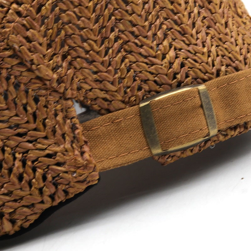 Stylish Breathable Straw Cap with Adjustable Fit for Summer Fun