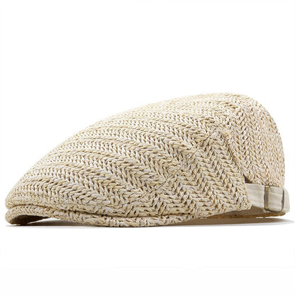 Stylish Breathable Straw Cap with Adjustable Fit for Summer Fun