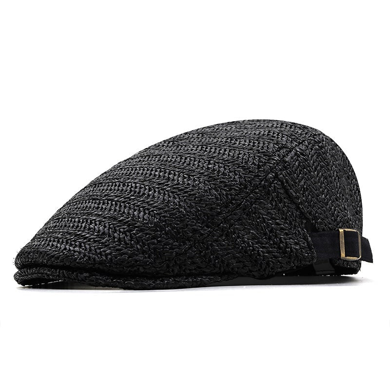 Stylish Breathable Straw Cap with Adjustable Fit for Summer Fun