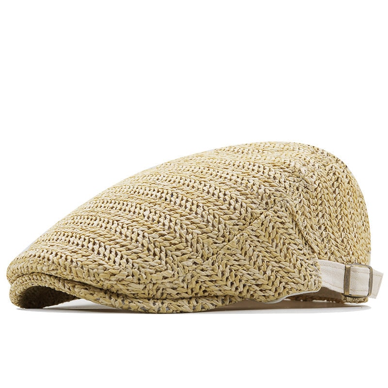 Stylish Breathable Straw Cap with Adjustable Fit for Summer Fun