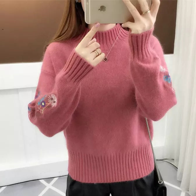 Petaluxe - Luxurious Cashmere Floral Sweater