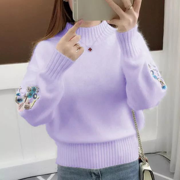 Petaluxe - Luxurious Cashmere Floral Sweater