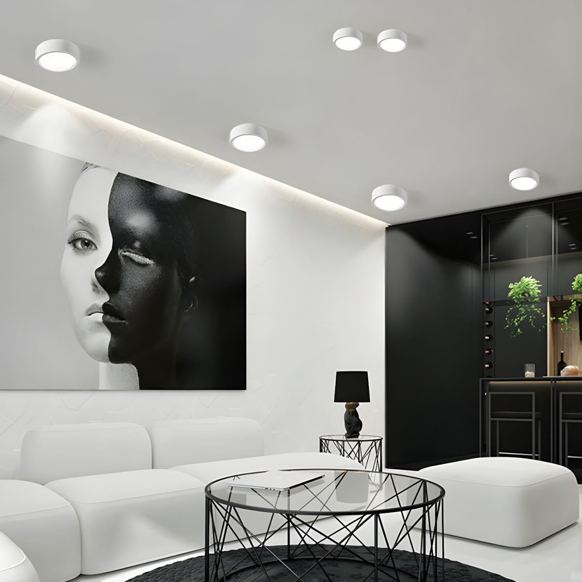 Sleek LED Flush Mount Ceiling Light for Any Space