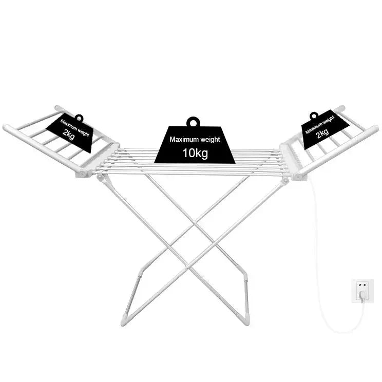 Compact Heated Clothes Drying Rack for Quick Indoor Drying