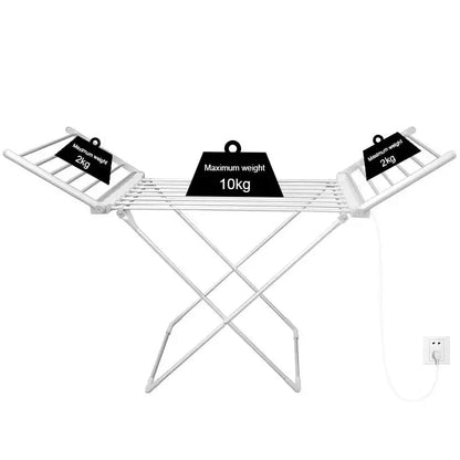 Compact Heated Clothes Drying Rack for Quick Indoor Drying