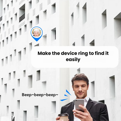 Smart Tracker Keychain with Silicone Case for Travel