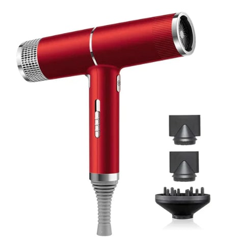 Portable Ionic Hair Dryer with Dual Attachments - 1200W Power