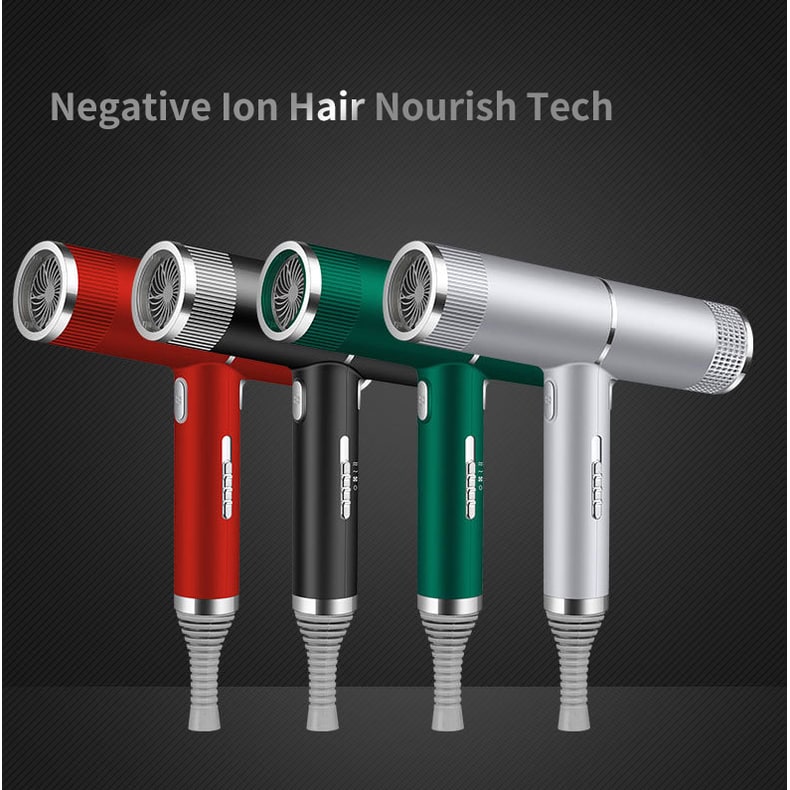 Portable Ionic Hair Dryer with Dual Attachments - 1200W Power