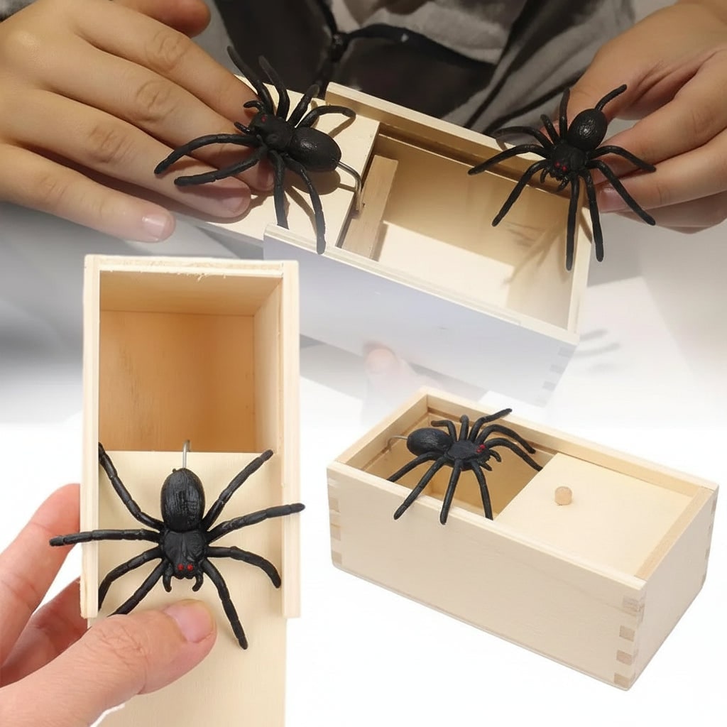 Surprise Spider Prank Box – Your Go-To Gag Gift for Halloween Fun