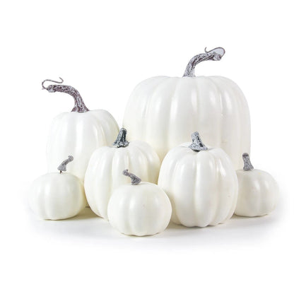 Autumn Charm Decorative Foam Pumpkins – Set of 7