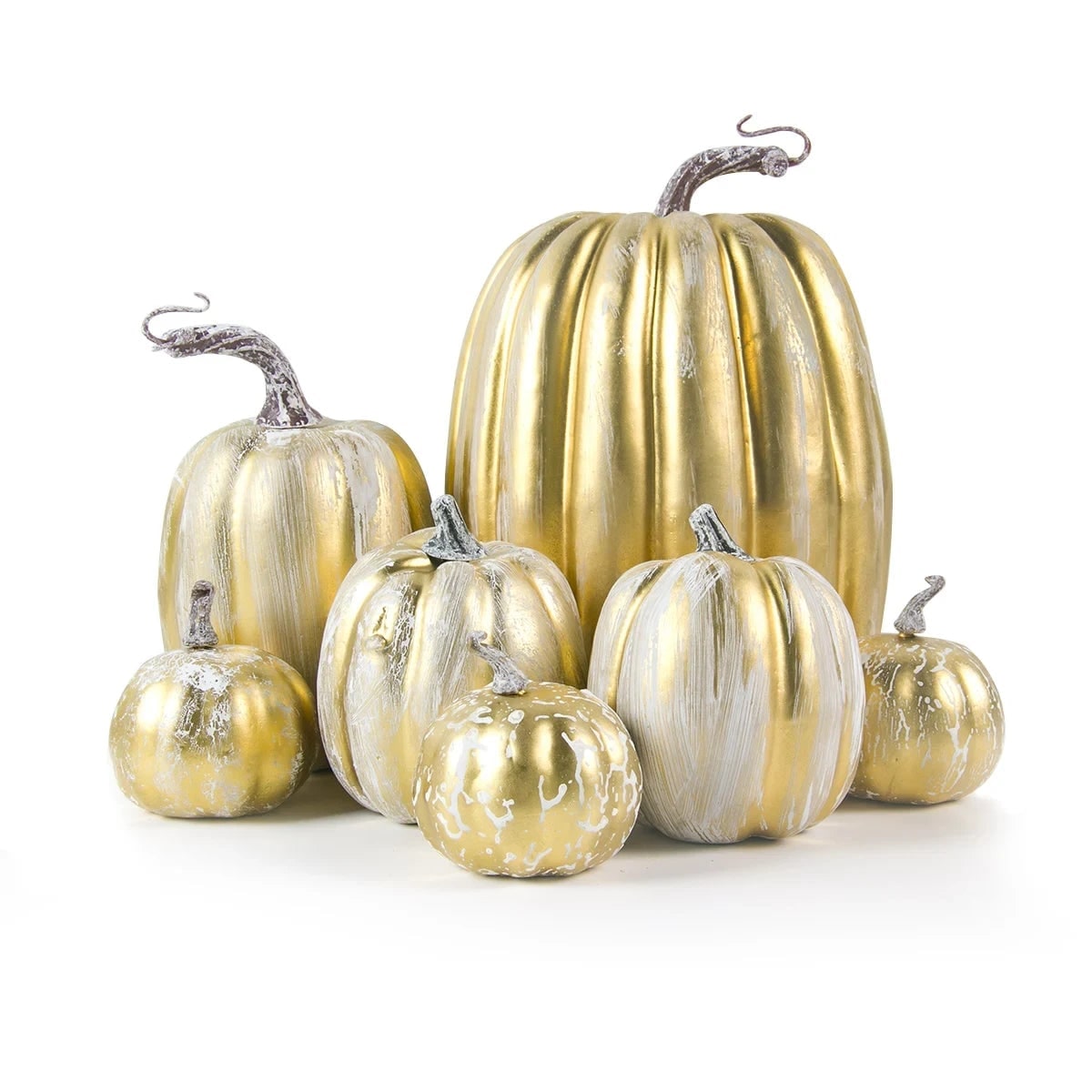 Autumn Charm Decorative Foam Pumpkins – Set of 7