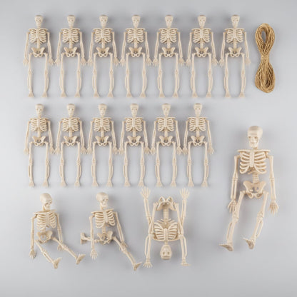 Spooky Poseable Skeleton Figures for Halloween Decor
