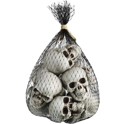 Miniature Skull Decorations for Halloween Festivities