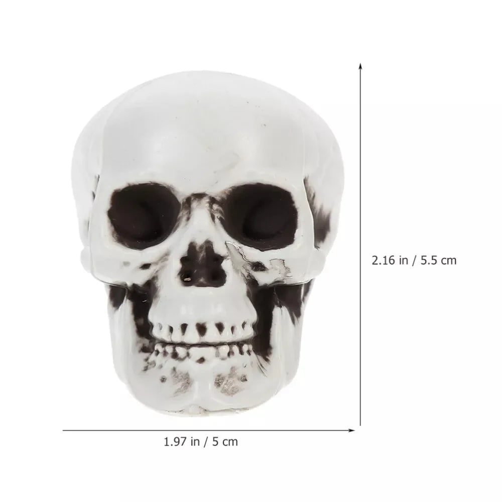 Miniature Skull Decorations for Halloween Festivities