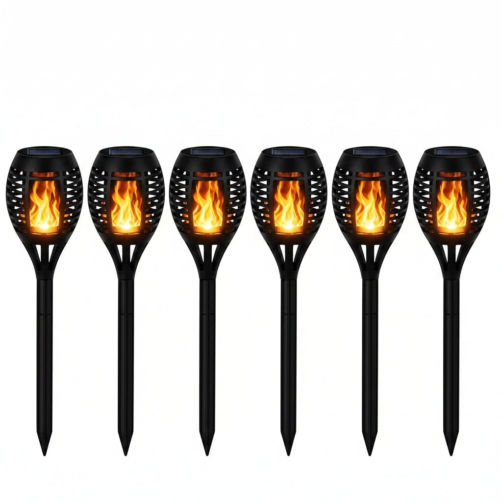 Enchanting Solar Flame Lights for Outdoor Pathway Decoration