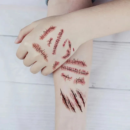 Spooktacular Temporary Tattoos for Halloween Horror Themes