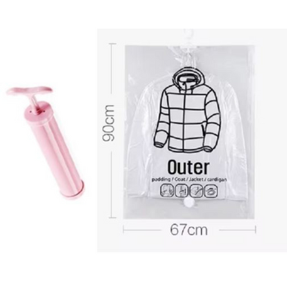 Space-Saving Hanging Vacuum Storage Bags