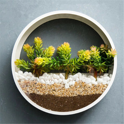 Vertical Wall Planter with Transparent Front for Stylish Greenery