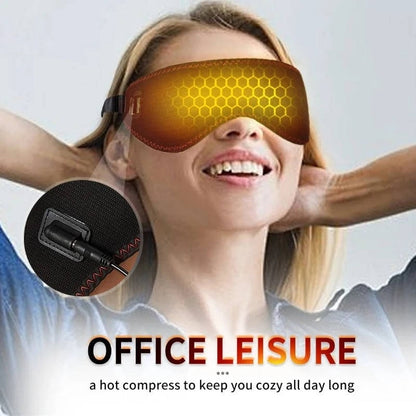 Calming Eye Comfort Mask with Adjustable Fit and USB Heating