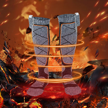 Rechargeable Thermal Knee-High Socks for Ultimate Winter Warmth