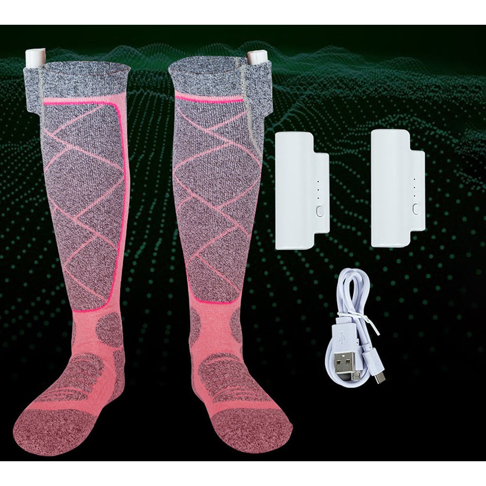 Rechargeable Thermal Knee-High Socks for Ultimate Winter Warmth