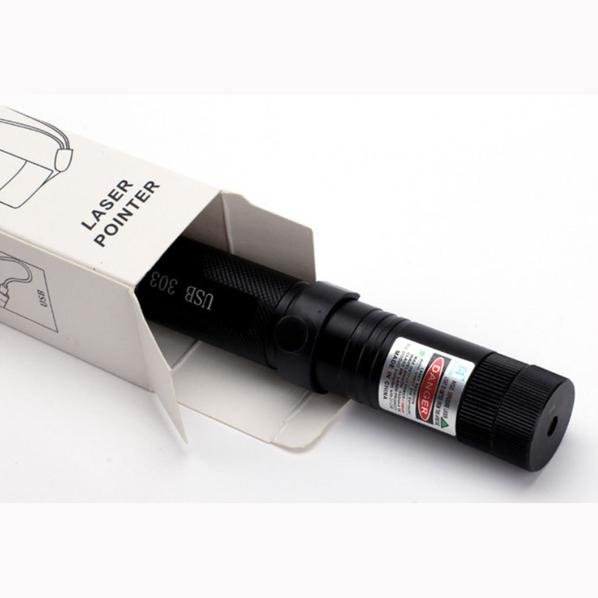 Precision Laser Pointer with Adjustable Beam and Safety Lock