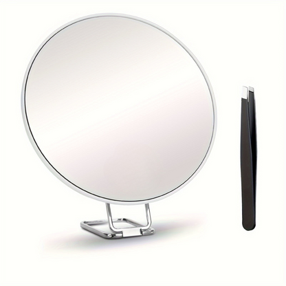 Precision Beauty Mirror with Suction & Stand Features