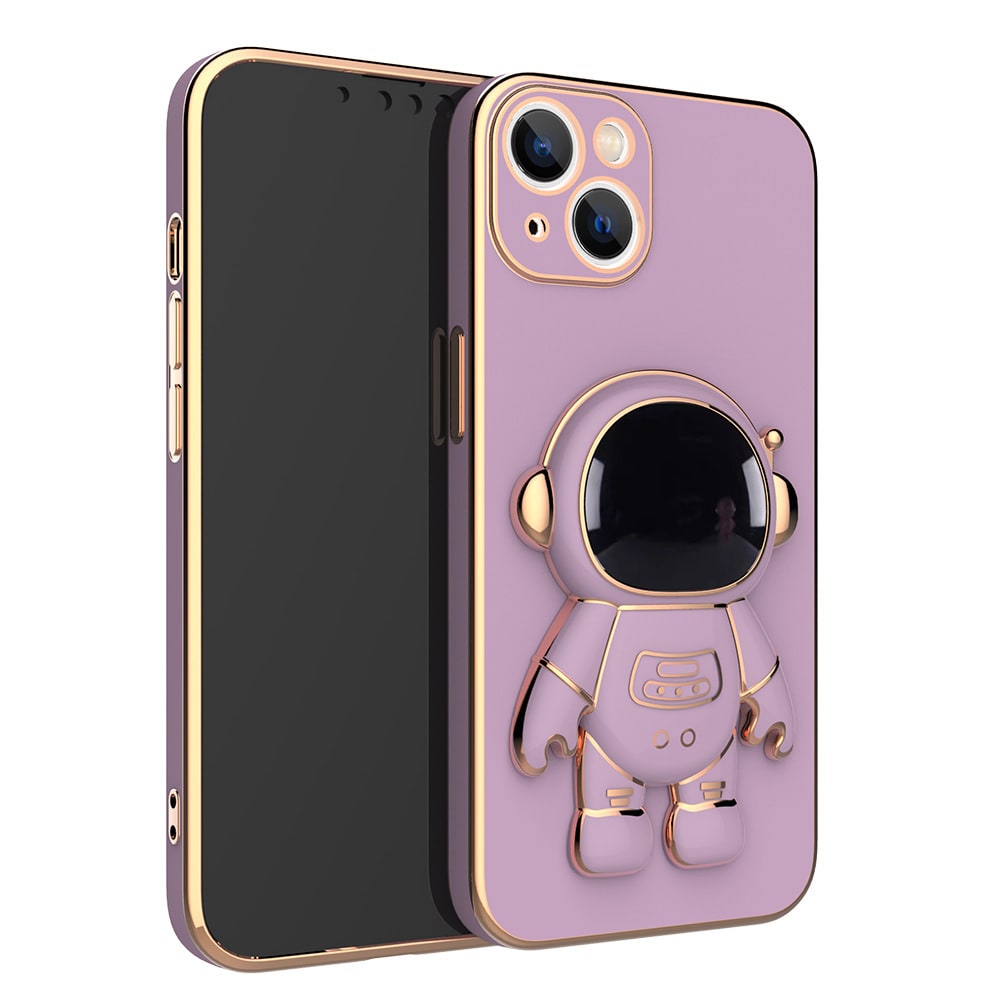 Luxury 3D Astronaut iPhone Case with Strap & Kickstand