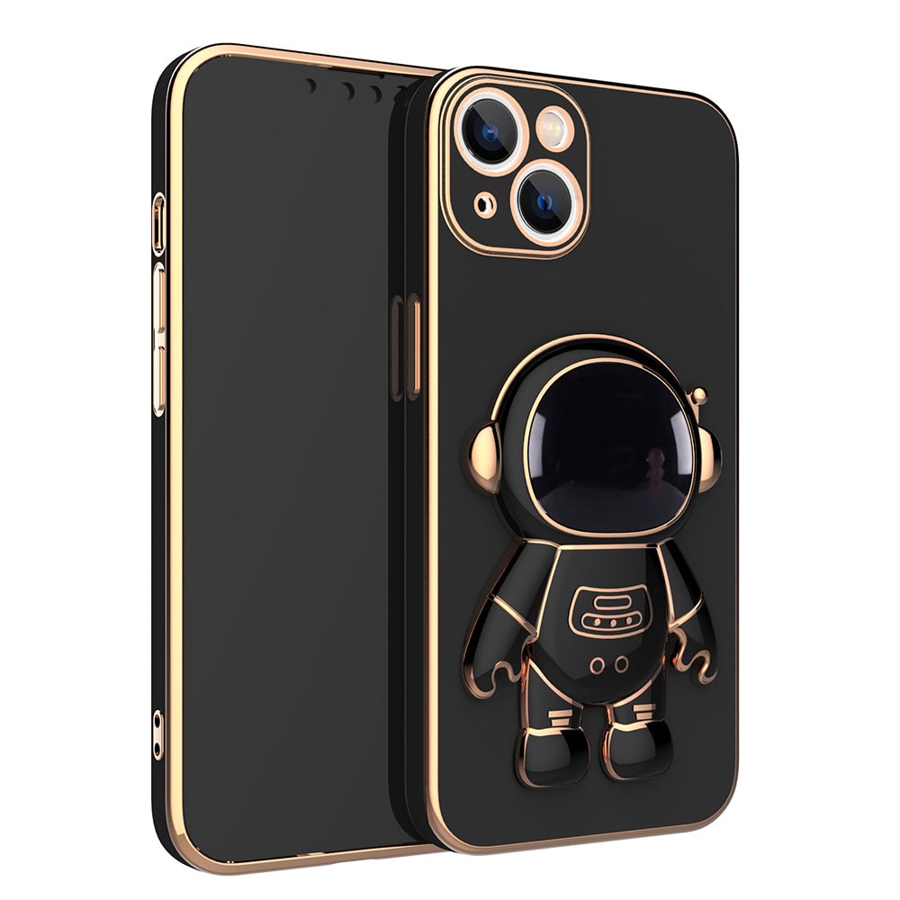 Luxury 3D Astronaut iPhone Case with Strap & Kickstand