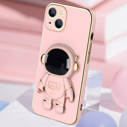Luxury 3D Astronaut iPhone Case with Strap & Kickstand