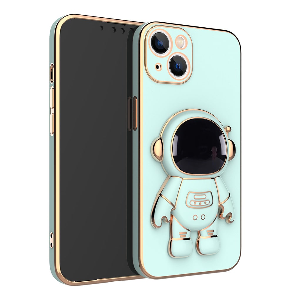 Luxury 3D Astronaut iPhone Case with Strap & Kickstand