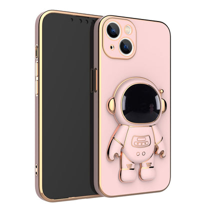 Luxury 3D Astronaut iPhone Case with Strap & Kickstand