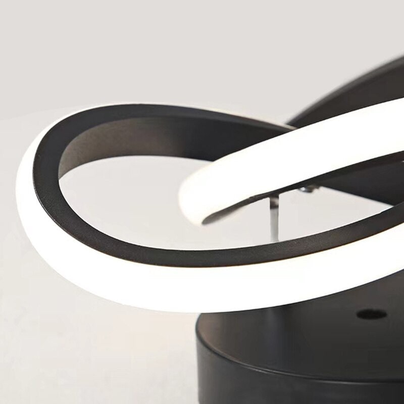 Sleek LED Ceiling Light with Contemporary Dual Ring Design