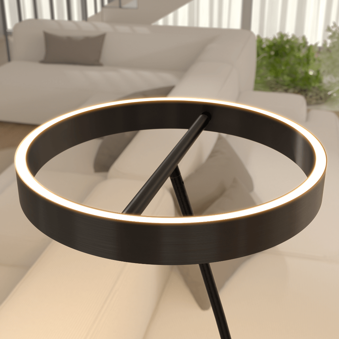 Sleek Adjustable LED Floor Lamp with Remote Control