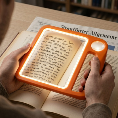 Illuminated Magnifier for Effortless Reading and Detail Work