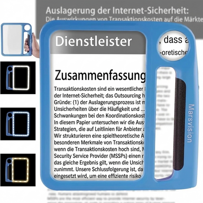 Illuminated Magnifier for Effortless Reading and Detail Work