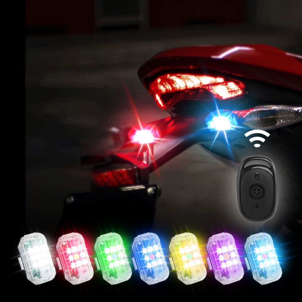 BrightGuard Tail Light: Rechargeable LED Safety Signal with Remote
