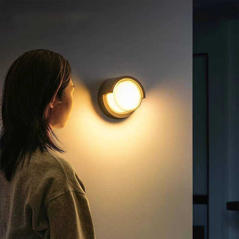 Smart Motion-Activated LED Wall Light for Outdoor Spaces