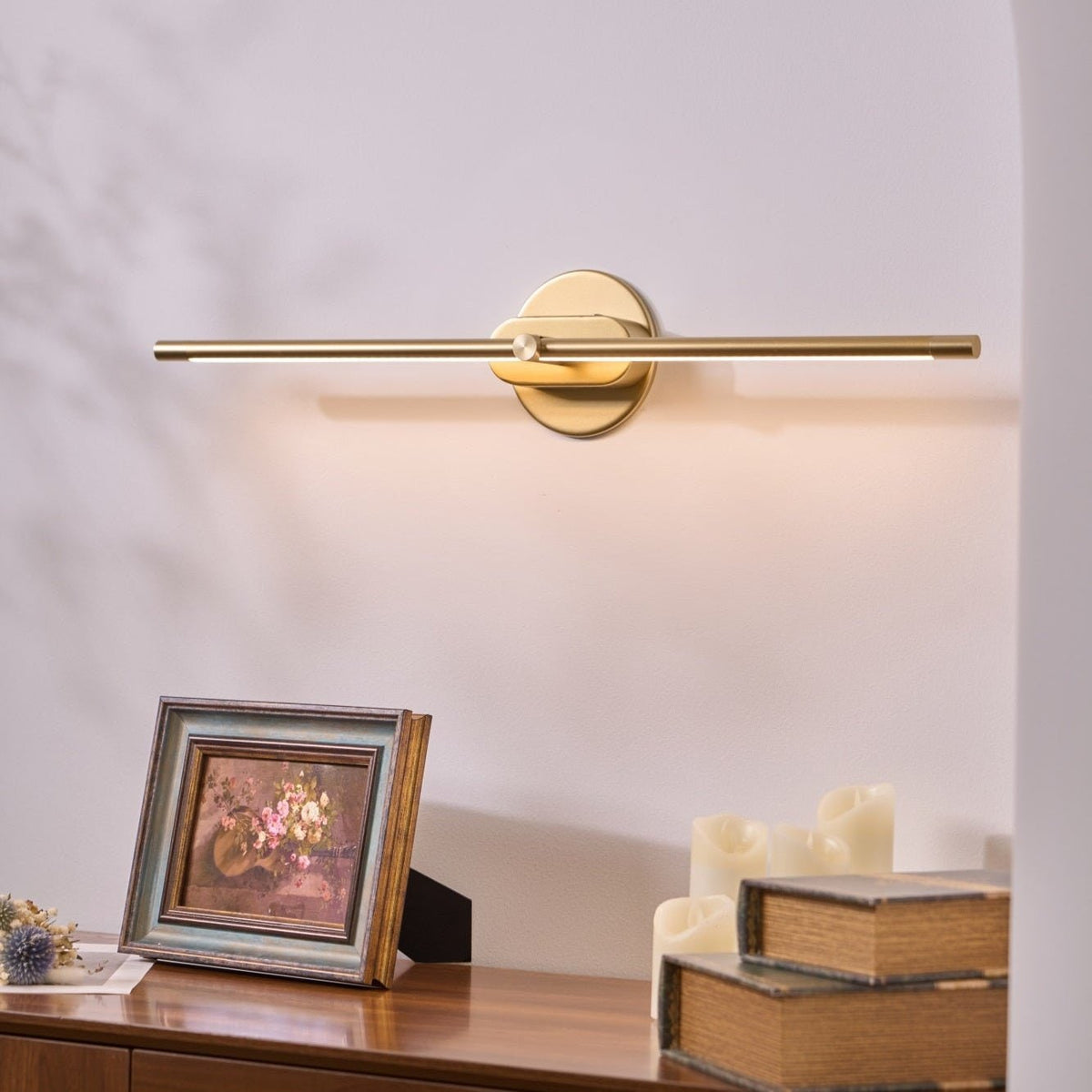 Sleek Rechargeable Wall Light with Cordless Convenience